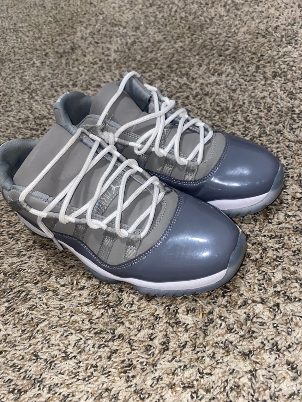 Jordan Low Top Sneakers in Gray and White